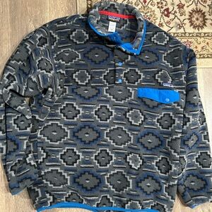 Patagonia Synchilla Gray and Blue Fleece